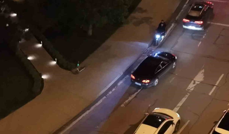 “Panik atağım var” diyerek polis uygulamasından kaçtı, dron kameralarına yakalandı