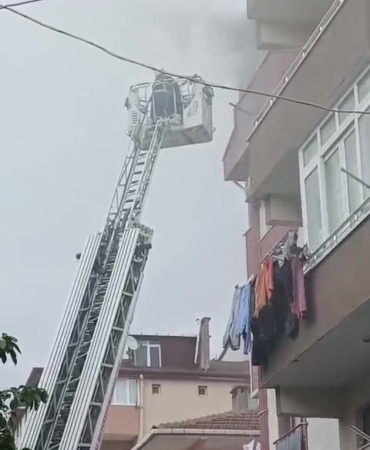 Terasta yangın paniği