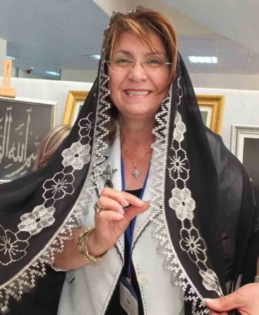 Burhaniye’de Telkırma tekniği ile yapılan oyalar ilgi gördü