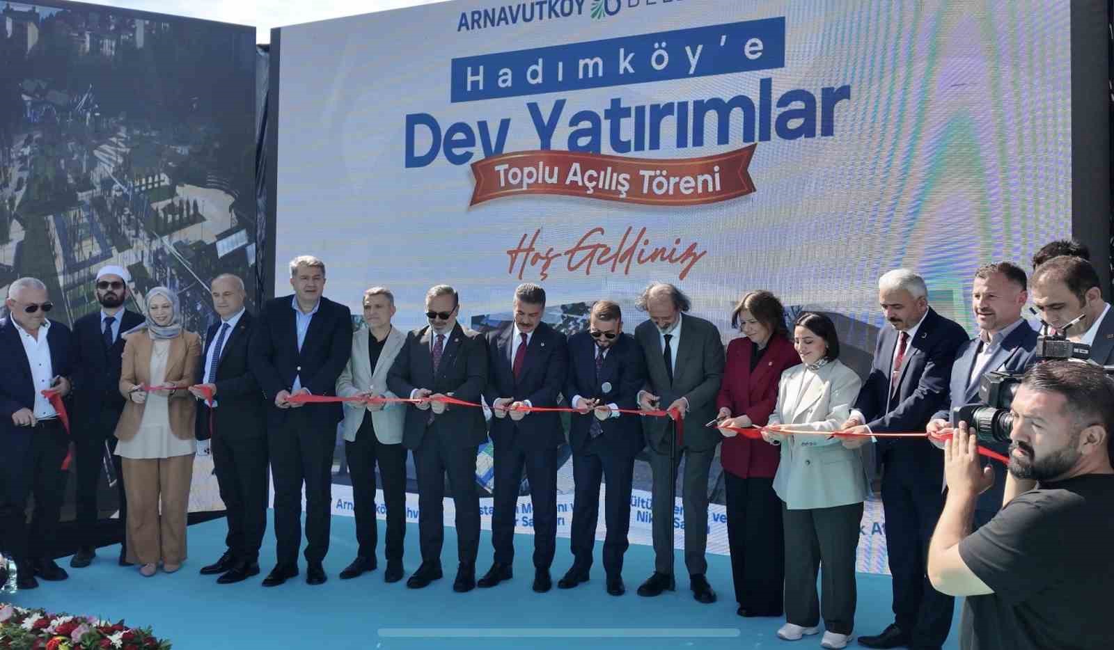 Hadımköy’de yapımı tamamlanan Kültür Merkezi törenle açıldı