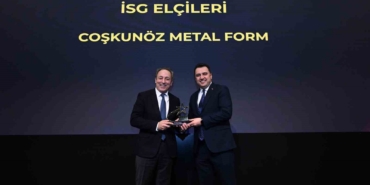 Coşkunöz Metal Form, İSG Elçileri Kategorisinde ödül aldı