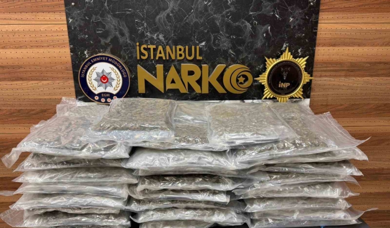 İstanbul’da uyuşturucu operasyonu: 58 kilo gram skunk ele geçirildi