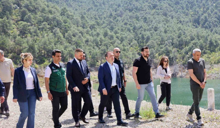 Vali Sözer Soğucakpınar Barajı’nda incelemelerde bulundu
