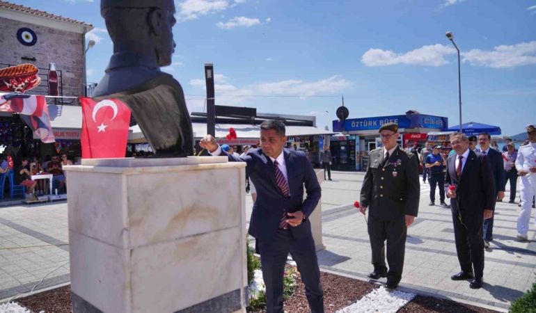 Ayvalık’ta milli mücadelenin ilk kurşunun 107. yıldönümü kutlandı