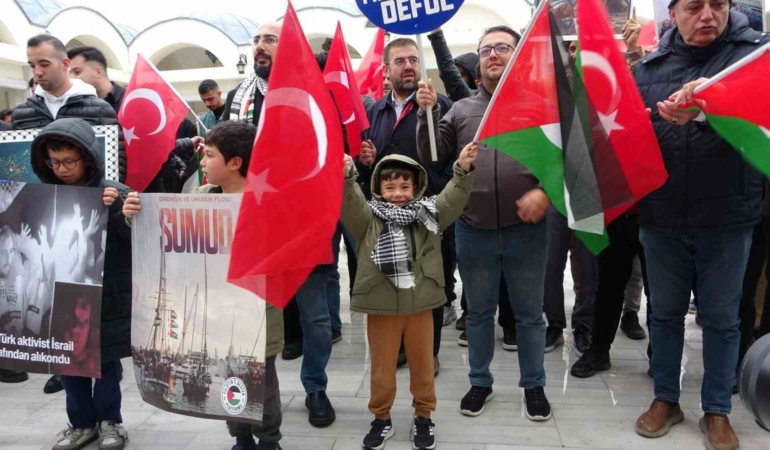 Çanakkale’den Küresel Sumud Filosu’na destek sesleri yükseldi