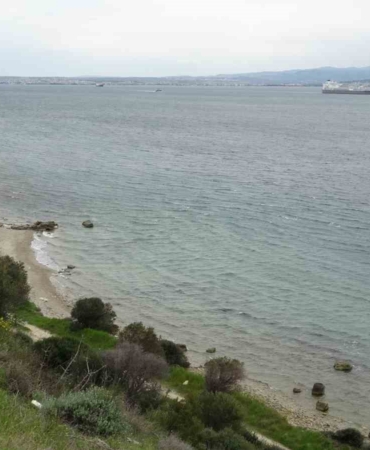 Çanakkale Boğazı’ndaki bombardımanın en net görüldüğü Baykuş iskelesi ve cephe hattı drone ile görüntülendi