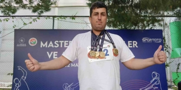 Balıkesirli vetaran sporcu öğretmen 4 dalda şampiyon oldu