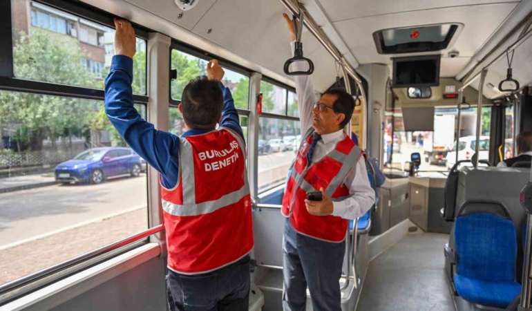 Bursa’da toplu taşıma araçlarına klima denetimi