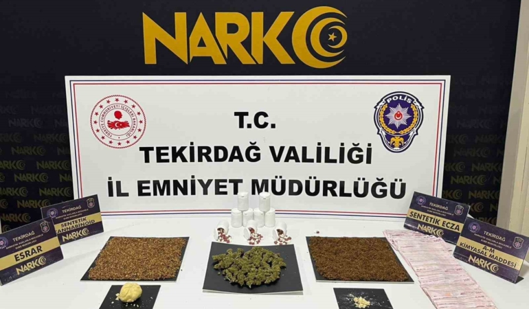 Tekirdağ’da uyuşturucuya geçit yok: 114 operasyonda 133 şüpheliye işlem