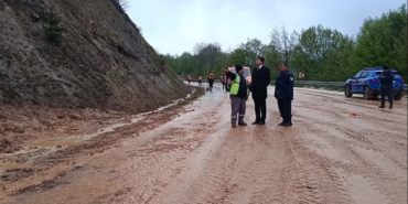 Bilecik’te sağanak yağış sonrası heyelan