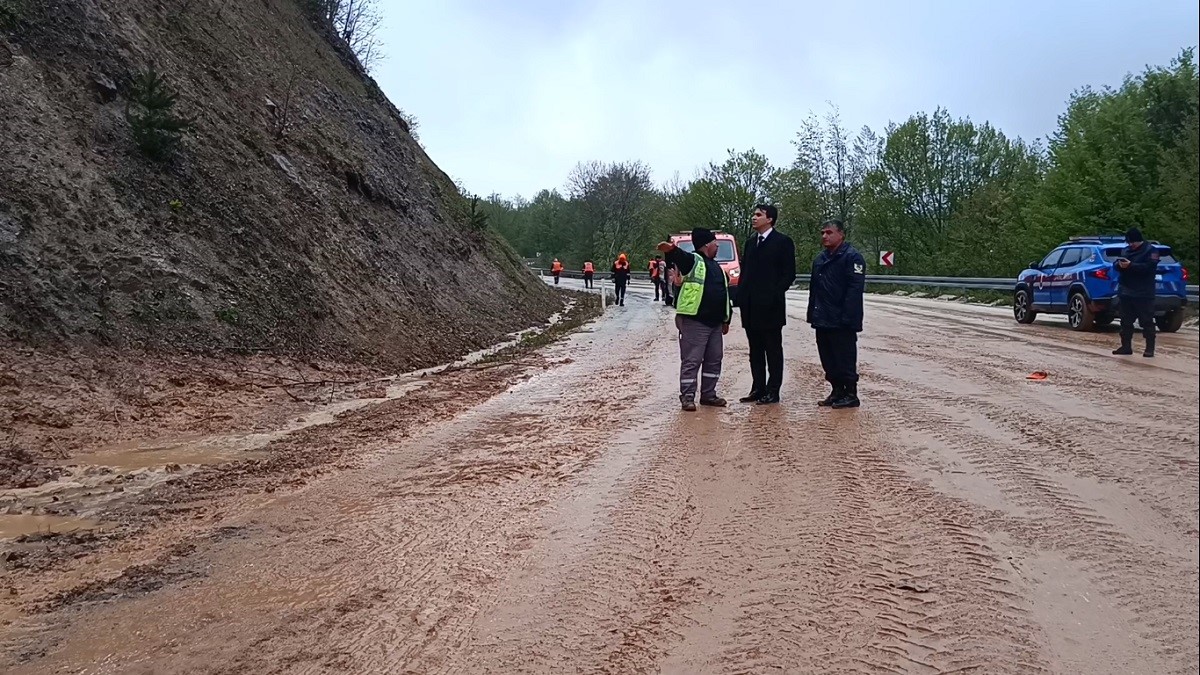 Bilecik’te sağanak yağış sonrası heyelan