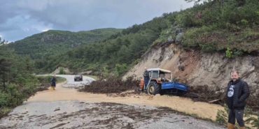 Bilecik’te bir köy adeta sular artında kaldı