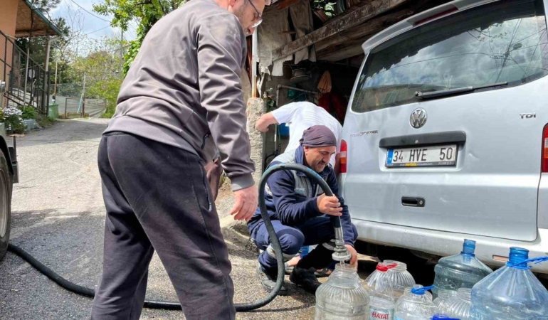 Beykoz’da İSKİ kaynaklı su arızası eski İstanbul’u hatırlattı