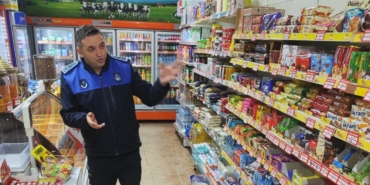 Zabıta ekiplerinden bakkal ve marketlere denetim