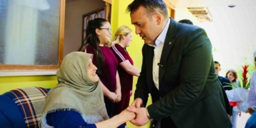 Şehit ailesine bayramda anlamlı buluşma