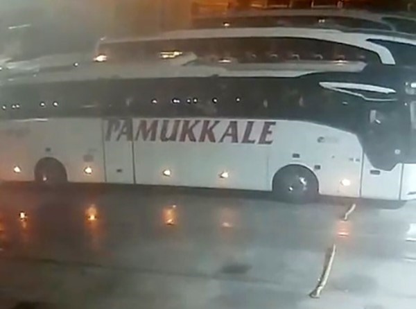3 kişinin öldüğü kazada otobüsün Tekirdağ’da otogardan çıkış anına ait görüntüler ortaya çıktı