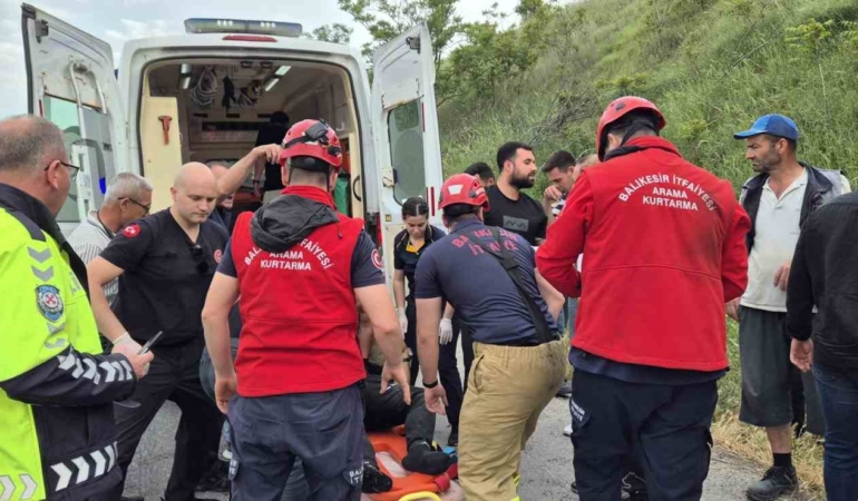 Balıkesir’de tır kazası: 1 yaralı