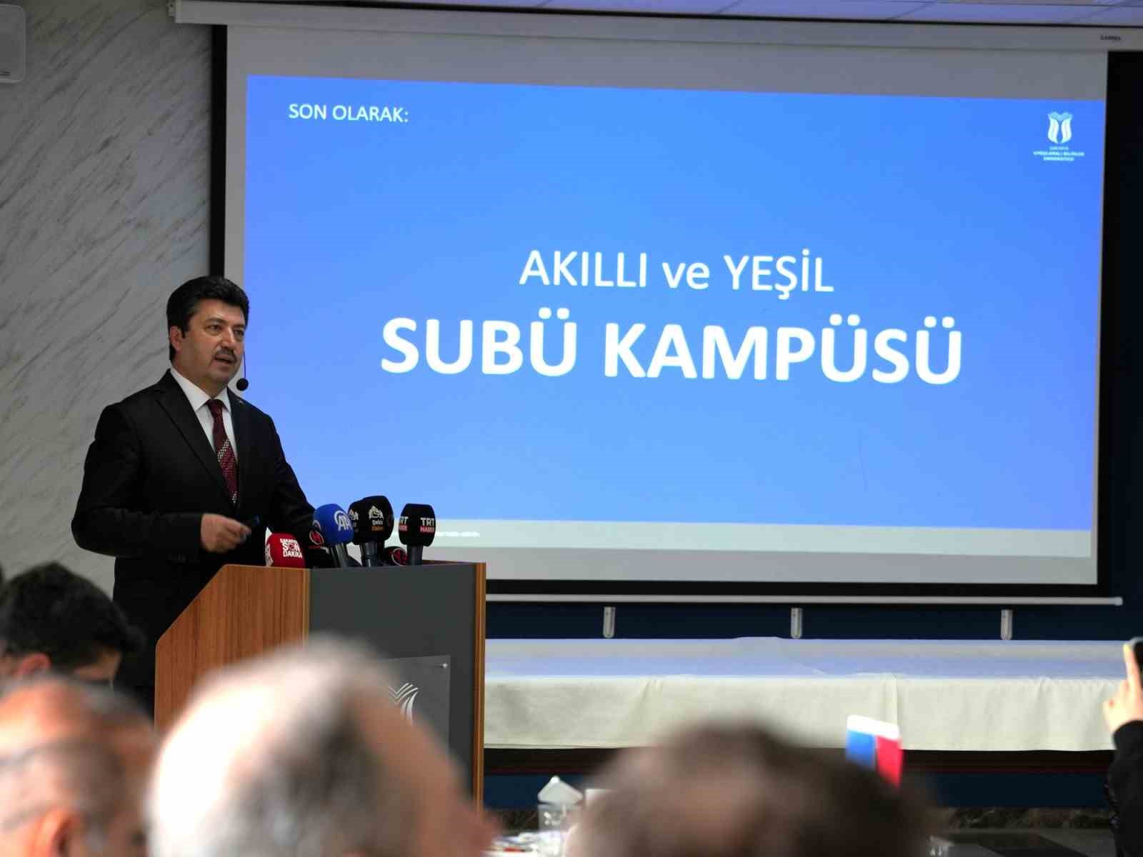 SUBÜ’nün 8’inci kuruluş yıl dönümünde yeni kampüs müjdesi